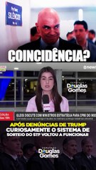 Após denúncia de Trump, curiosamente o sistema de sorteios do STF voltou a funcionar