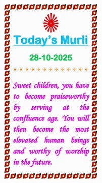 🇲🇰 Essence of Murli 28 October 2025 English in Male Voice| #brahmakumaris #madhuban #shantivan