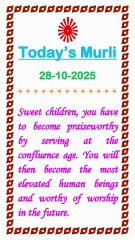 🇲🇰 Essence of Murli 28 October 2025 English in Male Voice| #brahmakumaris #madhuban #shantivan