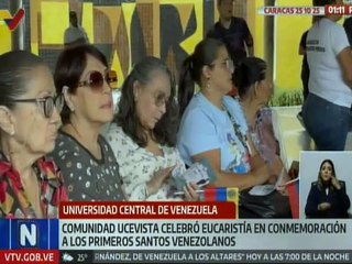 Caracas | Comunidad ucevista celebró eucaristía por los primeros santos venezolanos