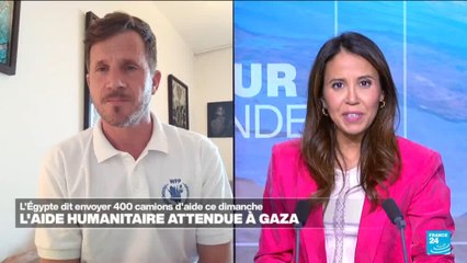 L'aide humanitaire reprend à Gaza, à la veille du sommet sur la paix en Égypte