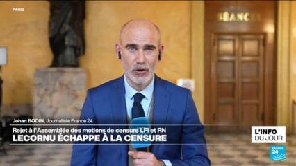 France : Sébastien Lecornu échappe à la censure, "les débats vont pouvoir commencer"
