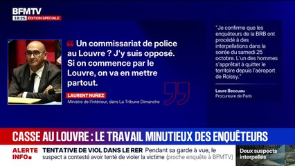 Cambriolage au Louvre: pour Alain Bauer, professeur de criminologie, un commissariat de police dans le musée, "ça ne sert à rien"
