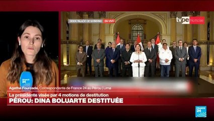 Pérou : le Parlement vote en faveur de la destitution de Dina Boluarte