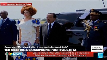J-5 avant la présidentielle au Cameroun, premier meeting pour Paul Biya