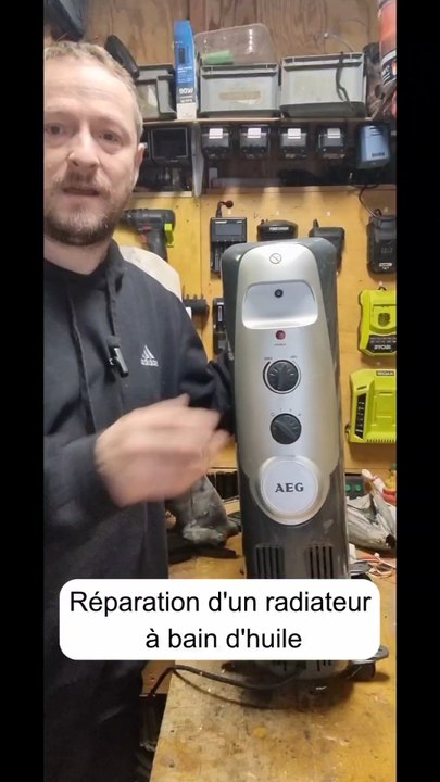 réparation d'un radiateur à bain d'huile