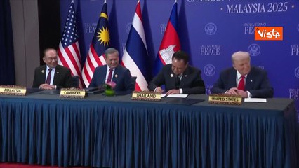 Trump firma un accordo sulle terre rare con il premier della Thailandia Anutin Charnvirakul