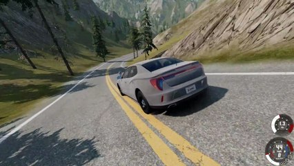 Launching A Cop Car Off A Ramp (BeamNG Drive)