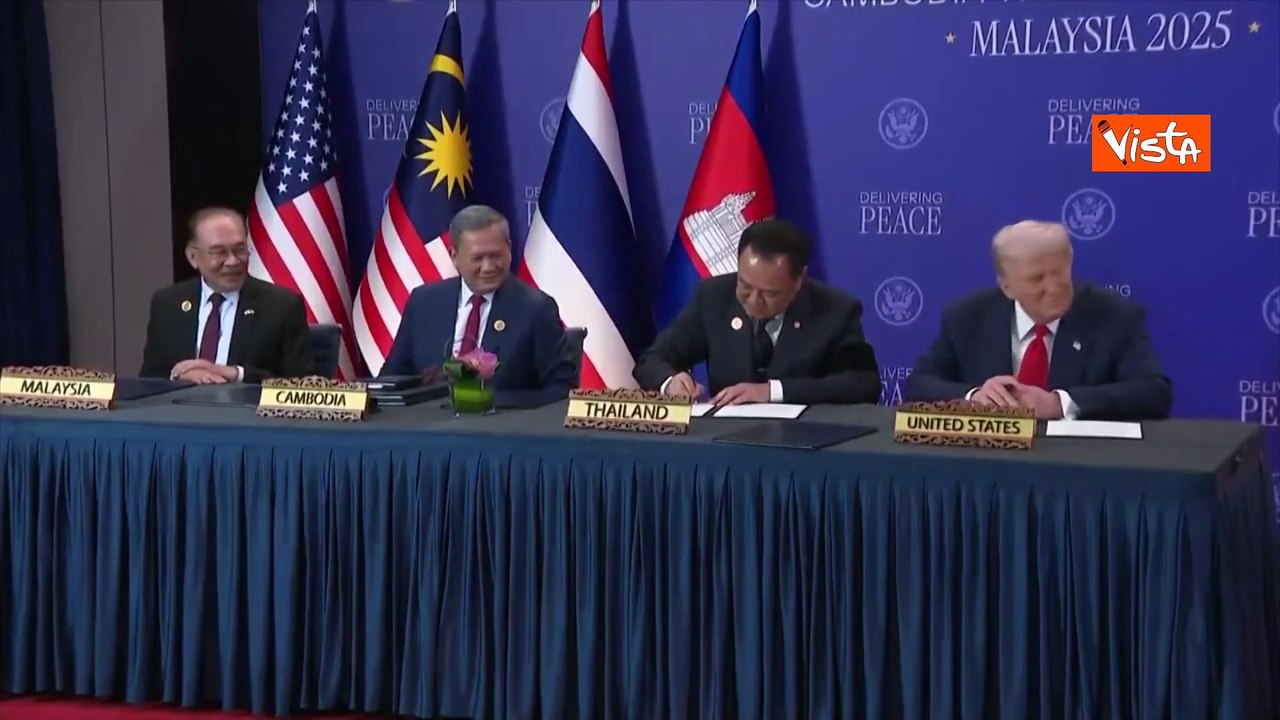 Trump firma un accordo sulle terre rare con il premier della Thailandia Anutin Charnvirakul