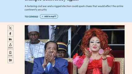 Présidentielle au Cameroun: "Ne laissons pas Paul Biya piétiner de nouveau la démocratie"