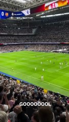 PÉ QUENTE! Virgínia aparece comemorando gol do time de Vini Jr. no estádio em Madrid