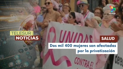 Españoles marchan en rechazo a la privatización del sistema de salud