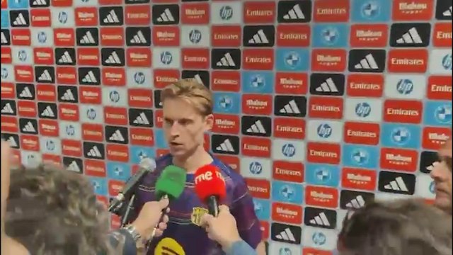Zona mixta FC Barcelona tras El Clásico: De Jong y Araujo