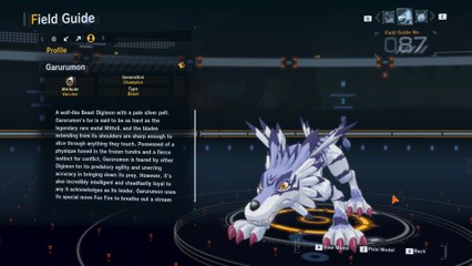 garurumon all digivolution/de-digivolution/profile Digimon Story Time Stranger