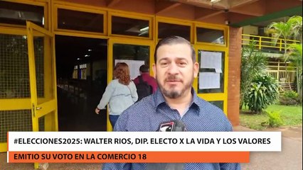 El diputado provincial electo Walter Ríos destacó la practicidad de la nueva votación en Misiones