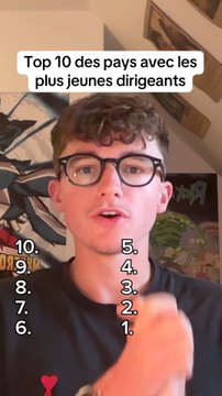 Top 10 des pays avec les plus jeunes dirigeants #pays #classement #politique