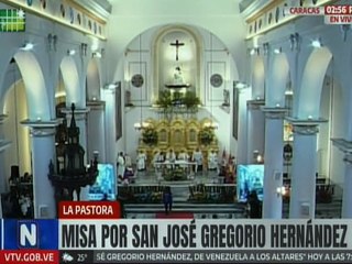 Caraqueños celebran eucaristía en honor a San José Gregorio Hernández en La Pastora