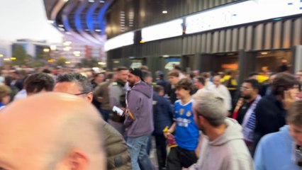 Loca reacción del Bernabéu en el minuto 90