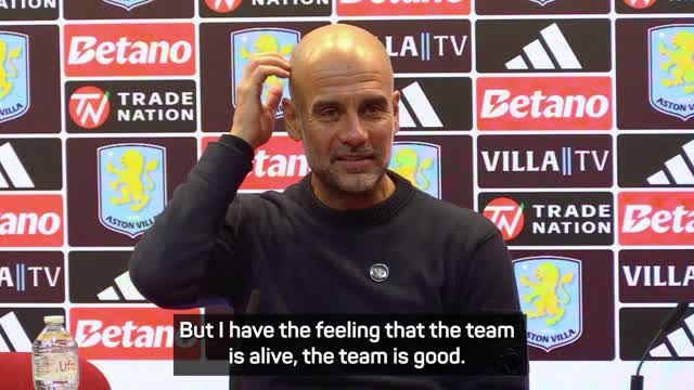 Man City taking title race 'game by game' after Villa defeat