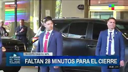 Karina Milei llegó al búnker de La Libertad Avanza (Video: América TV)