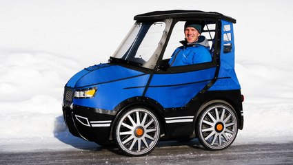 The 4 Wheeled E-Bike Converted Into A Car