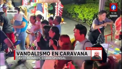 Actos vandálicos al final de la Caravana del Terror en Morelos