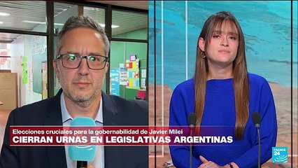 Informe desde Buenos Aires: cierran urnas de legislativas decisivas para Gobierno de Milei