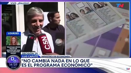 Luis Caputo: “El plan económico no se modifica, el rumbo sigue siendo el correcto”
