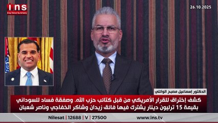 كشف اختراق للقرار الأمريكي من قبل كتائب حزب الله .. وصفقة فساد للسوداني بقيمة 15 ترليون دينار يشترك فيها فائق زيدان وشاكر الخفاجي وناصر شعبان .. الدكتور اسماعيل مصبح الوائلي