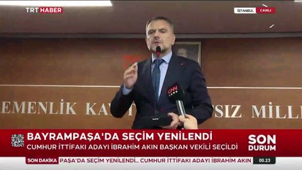 Bayrampaşa Belediyesi'nde seçimi AK Parti'nin adayı İbrahim Akın kazandı