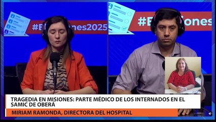 Tragedia en Misiones parte médico de los internados en el Samic de Oberá, Miriam Ramonda, directora del hospital