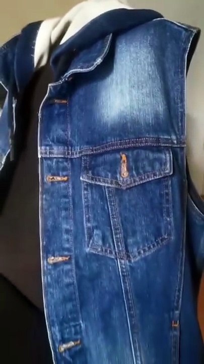 Upcycling veste en jean