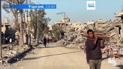 Gazze'de rehine naaşlarını arama çalışmalarına Mısır da katıldı