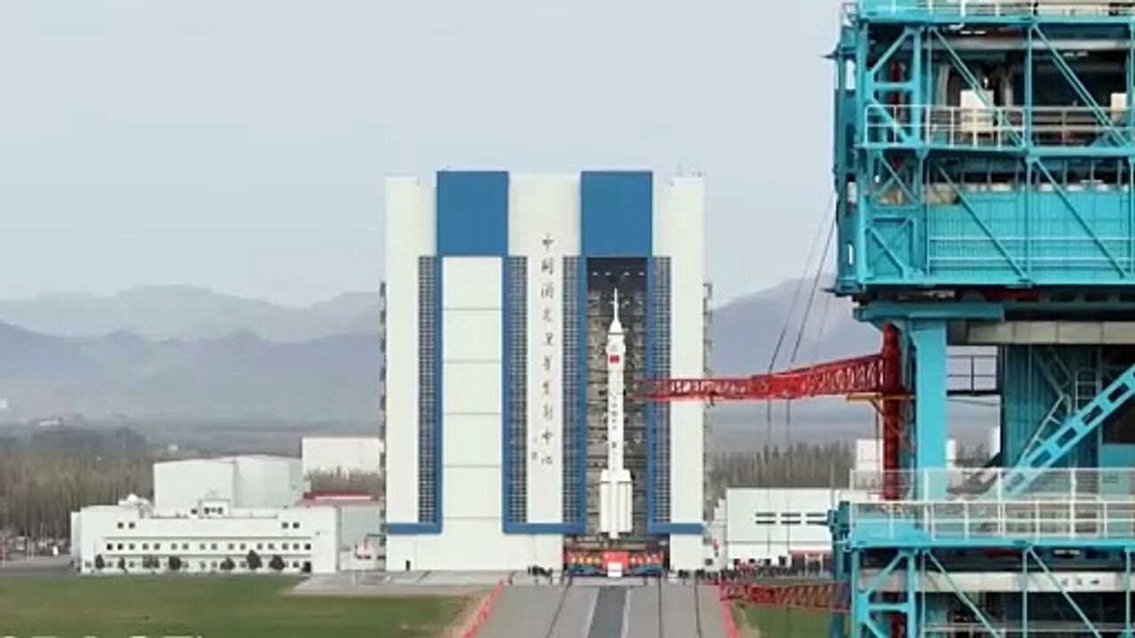China rolls out Long March 2F rocket for Shenzhou 21 crew launch