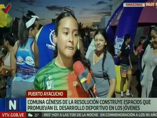 Amazonas | Comuna Génesis de la Revolución inaugura cancha deportiva con actividades recreativas