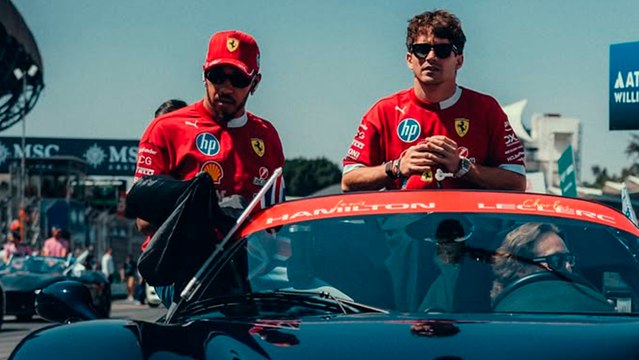 Lewis Hamilton y Charles Leclerc desatan la locura en el GP de México tras finalizar la gran fiesta