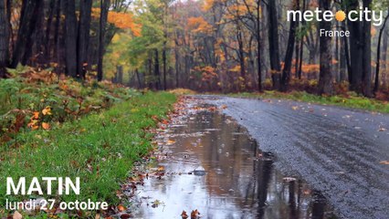 Bulletin météo France du lundi 27 octobre 2025