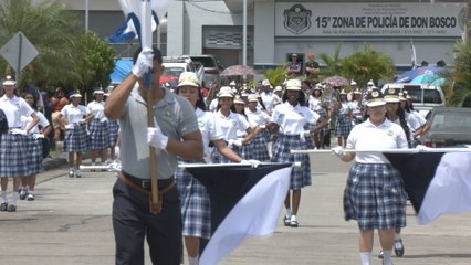 ¡Aires patrióticos! Corregimiento de Don Bosco celebra su gran Desfile Familiar 2025