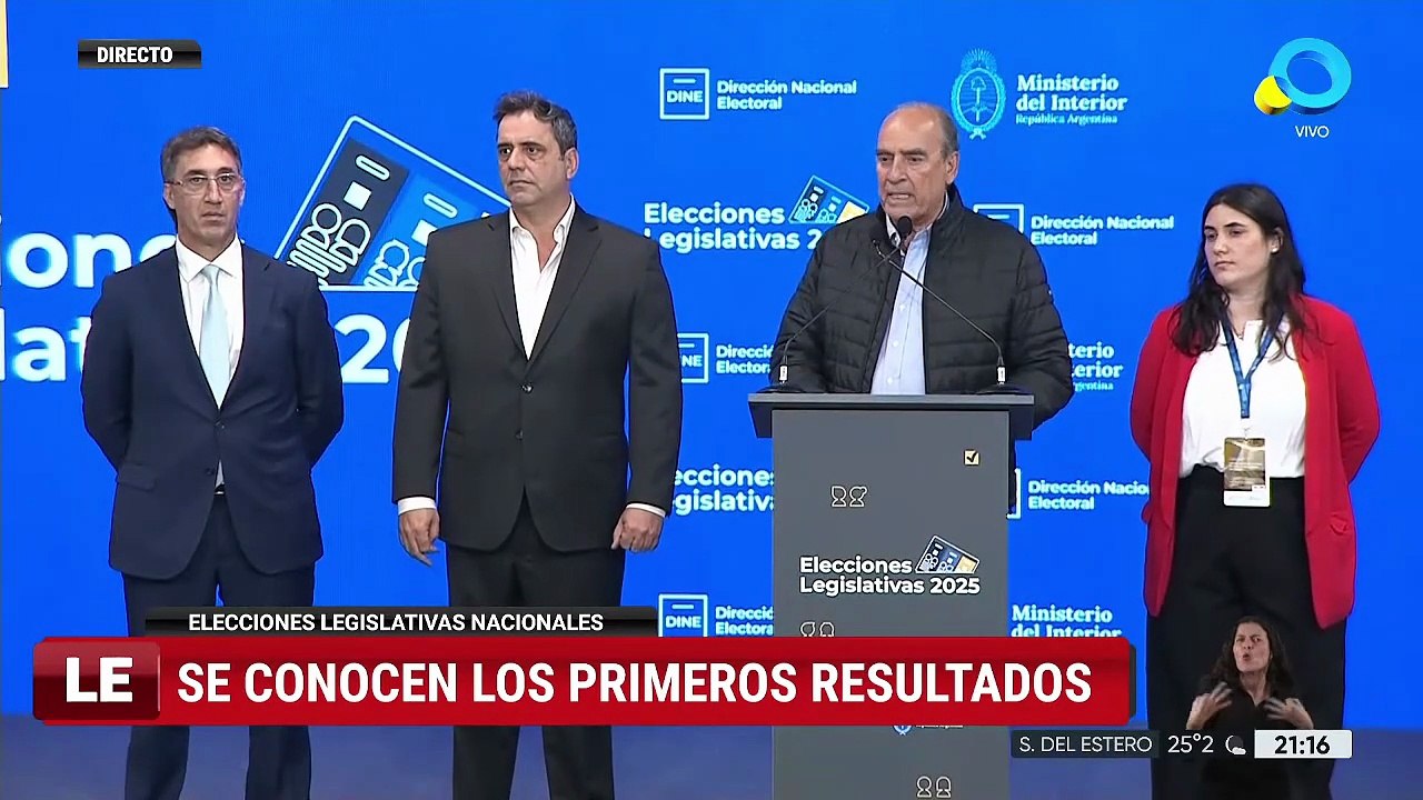 Guillermo Francos: "ya están escrutadas más del 90% de las mesas"