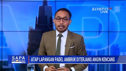 Detik-Detik Atap Lapangan Padel di Meruya Ambruk, Pengunjung Panik Selamatkan Diri | SAPA PAGI