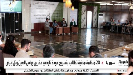 منظمات مدنية تطالب بتسريع عودة 200 ألف نازح سوري إلى مدنهم وفق اتفاق "10 آذار"