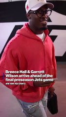 Swagged out before the final preseason game vs Eagles at Metlife