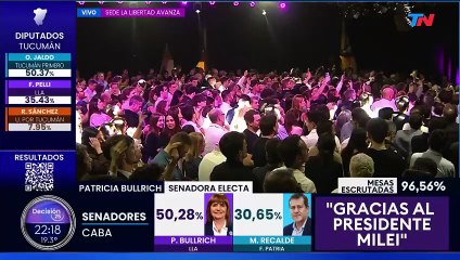 El discurso de Patricia Bullrich ante el triunfo en las elecciones legislativas
