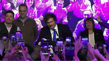 El discurso de Milei tras la victoria