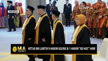 Ketua MA Lantik 9 Hakim Agung dan 1 Hakim Ad Hoc HAM | MA NEWS