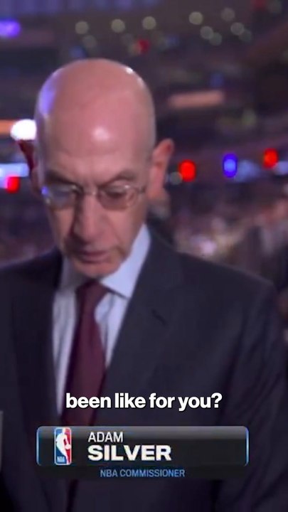 Adam Silver first words on the NBA gambling investigation in the tunnel at MSG