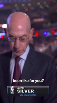 Adam Silver first words on the NBA gambling investigation in the tunnel at MSG
