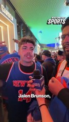 Knicks fans celebrate win in season opener outside MSG