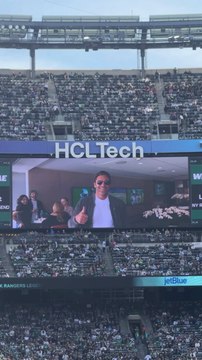 Rangers Hall of Famer Henrik Lundqvist at Met Life Stadium