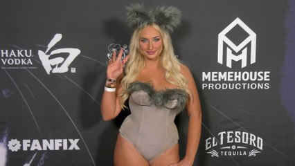 Noelle Hear attends the red carpet at the 6th annual Unruly Halloween Party